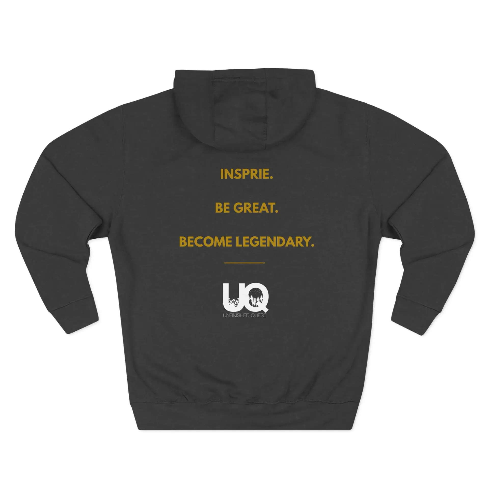 About Inspirie Be Great Become Legendary hoodie | Motivational Text Hoodie - Unfinished Quest